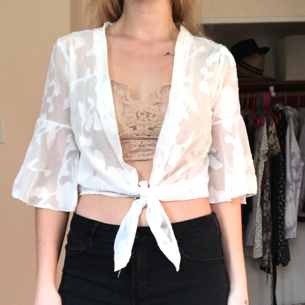 Boho sheer top